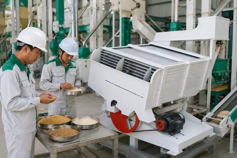 100 Series Paddy-Brown Separator — How a Myanmar Commercial Rice Mill