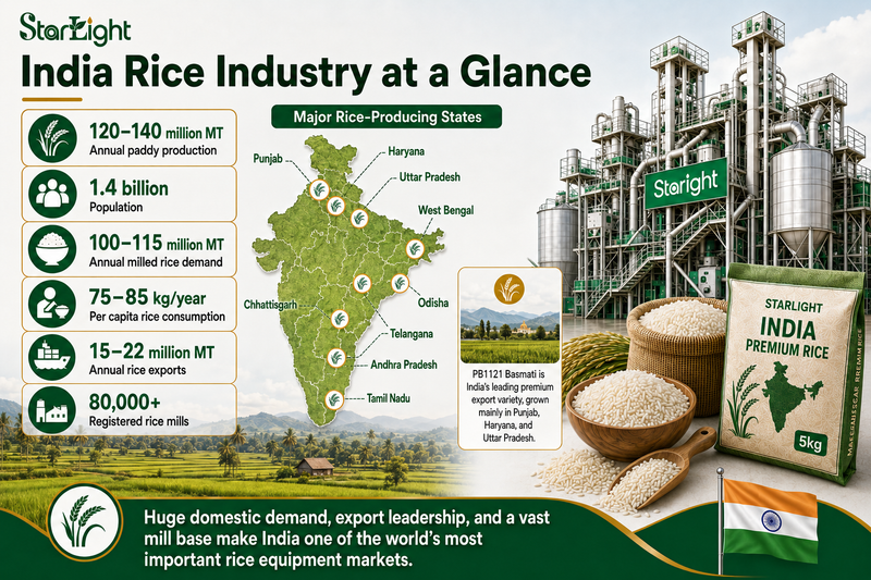 India Rice Industry Analysis | Starlight Machinery