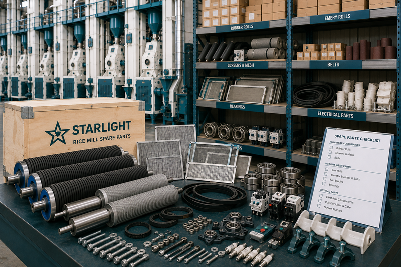 Rice Mill Spare Parts: What to Stock Before Your Line Arrives