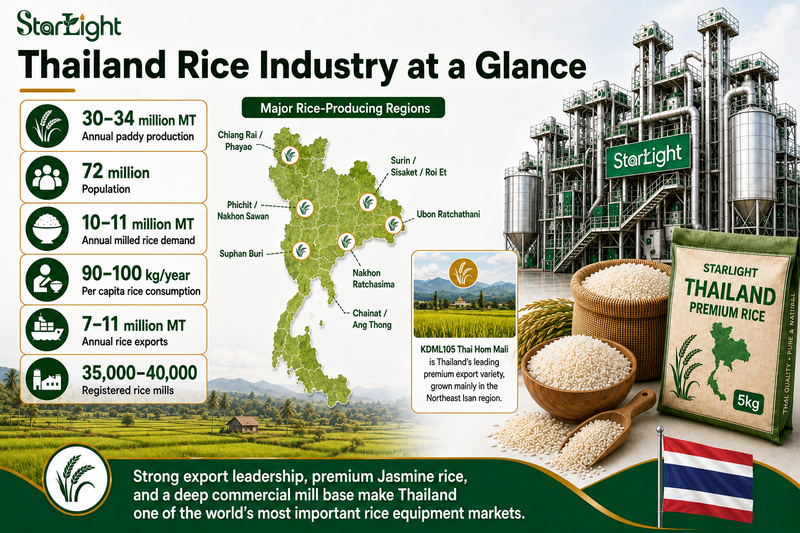 Thailand Rice Industry Analysis | Starlight Machinery