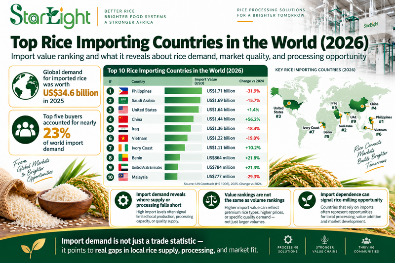 Top Rice Importing Countries in the World (2026)