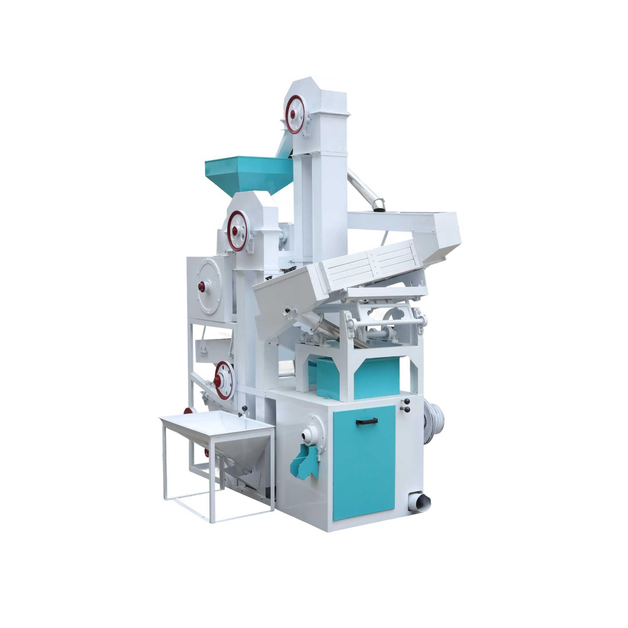 Integrated Combined Rice Mill, 600 kg/h (30HP Diesel or 15 kW Electric)
