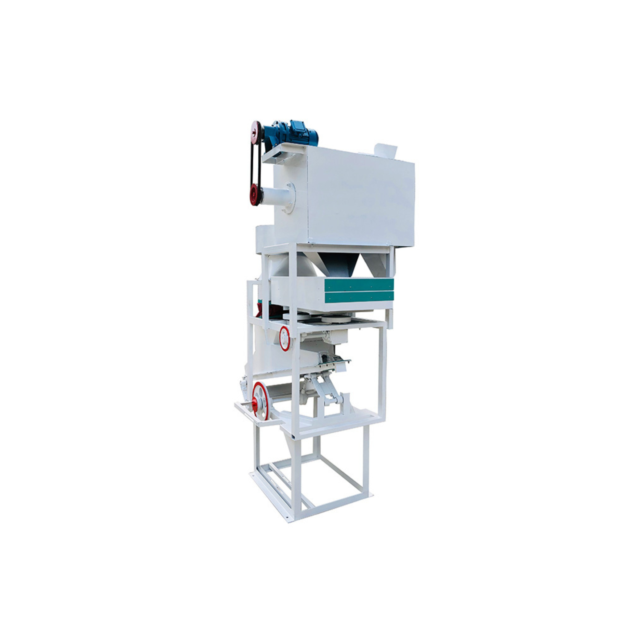 Cylindrical Drum Pre-Cleaner & Gravity De-stoner (1.5–2.0 t/h)