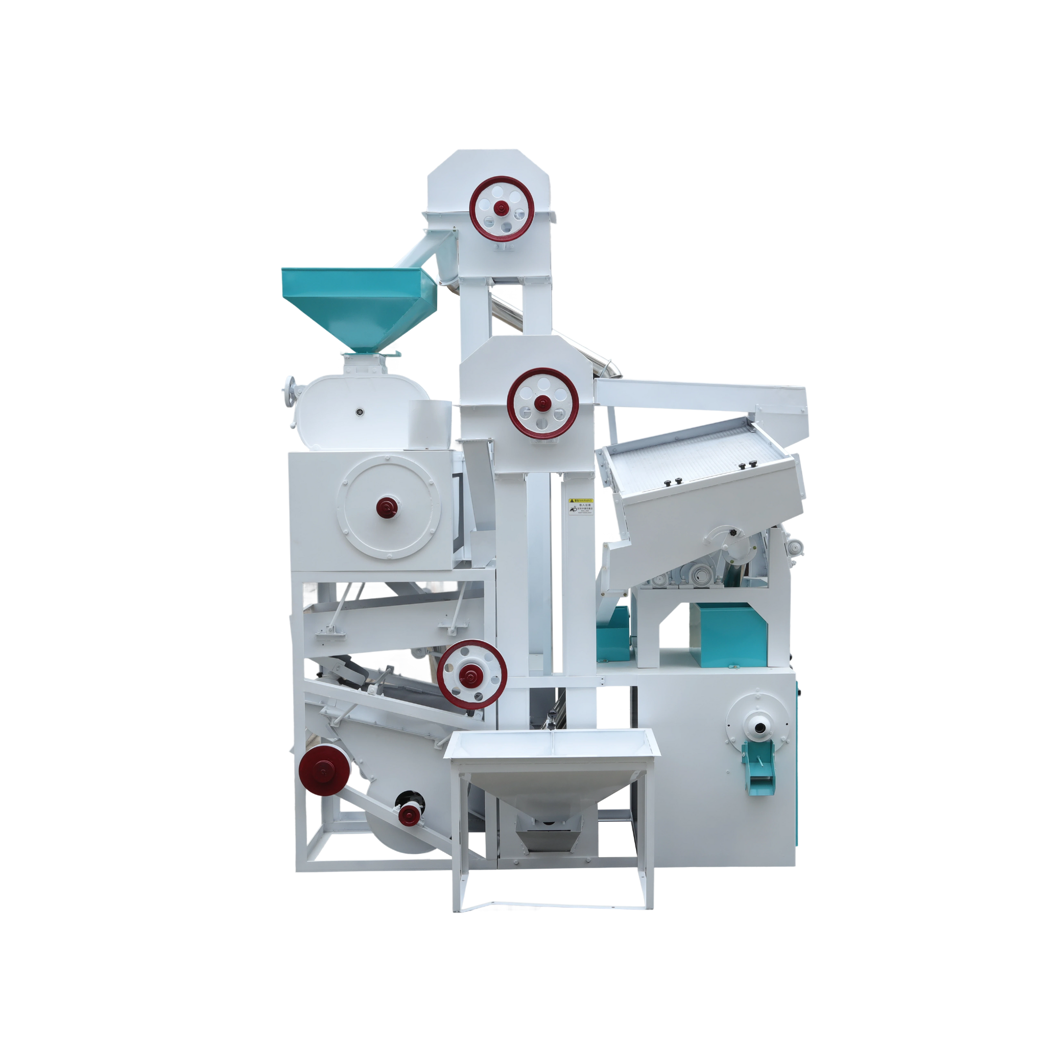 Integrated Combined Rice Mill, 600 kg/h (30HP Diesel or 15 kW Electric)