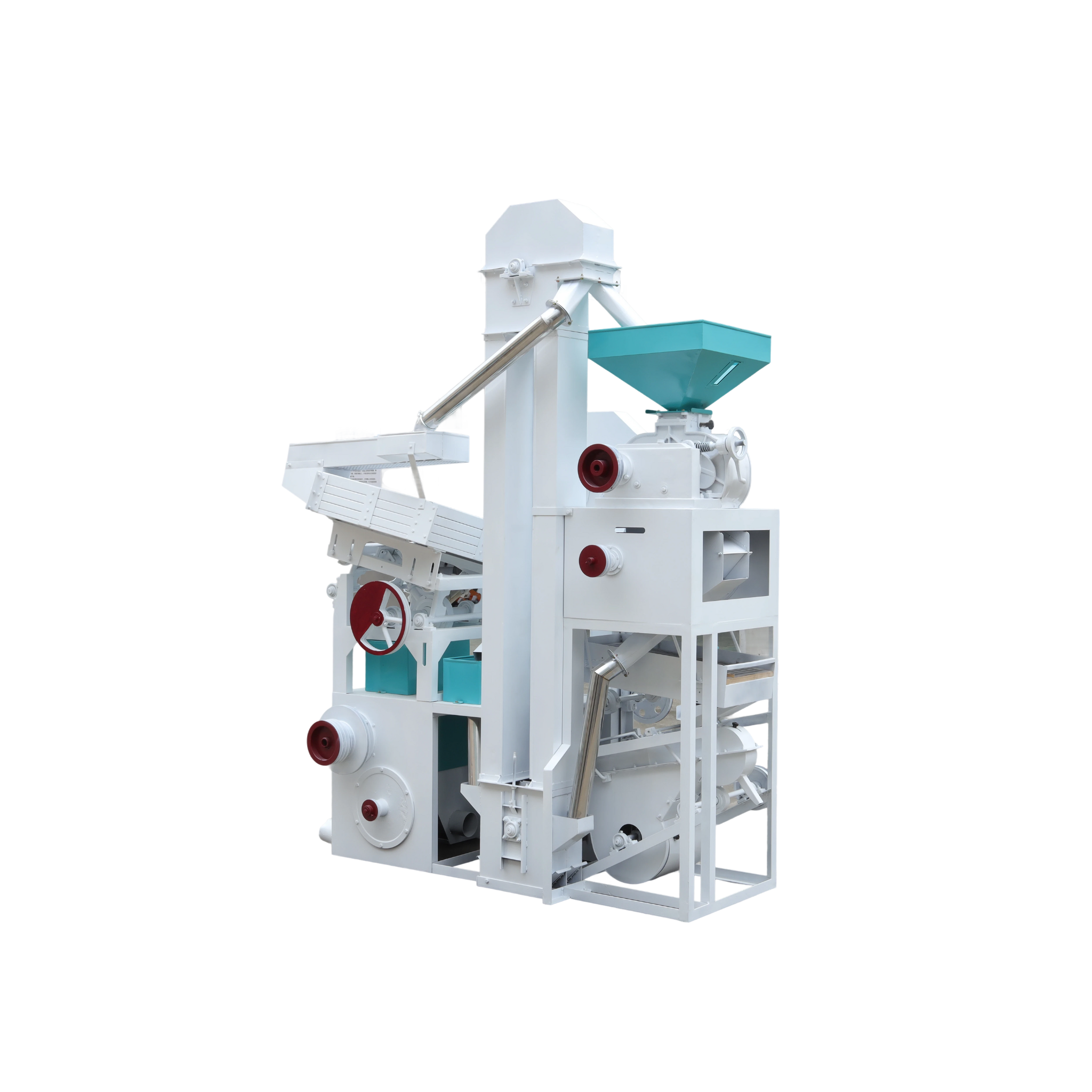 Integrated Combined Rice Mill, 600 kg/h (30HP Diesel or 15 kW Electric)
