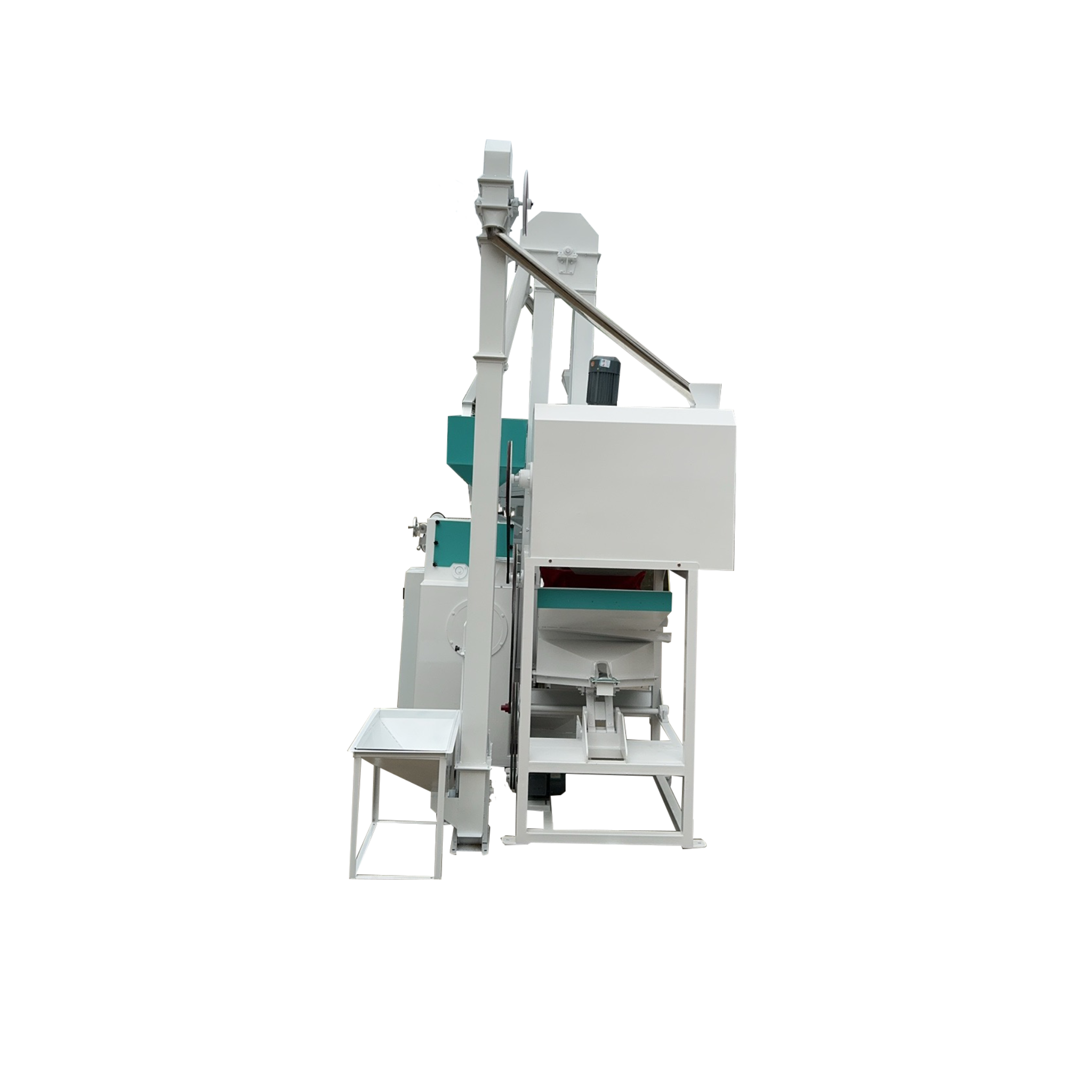 30 Combination Rice Mill — Cleaner, De-stoner, Husker, Gravity Separator & Sand-Roll Whitener (≈34 kW)