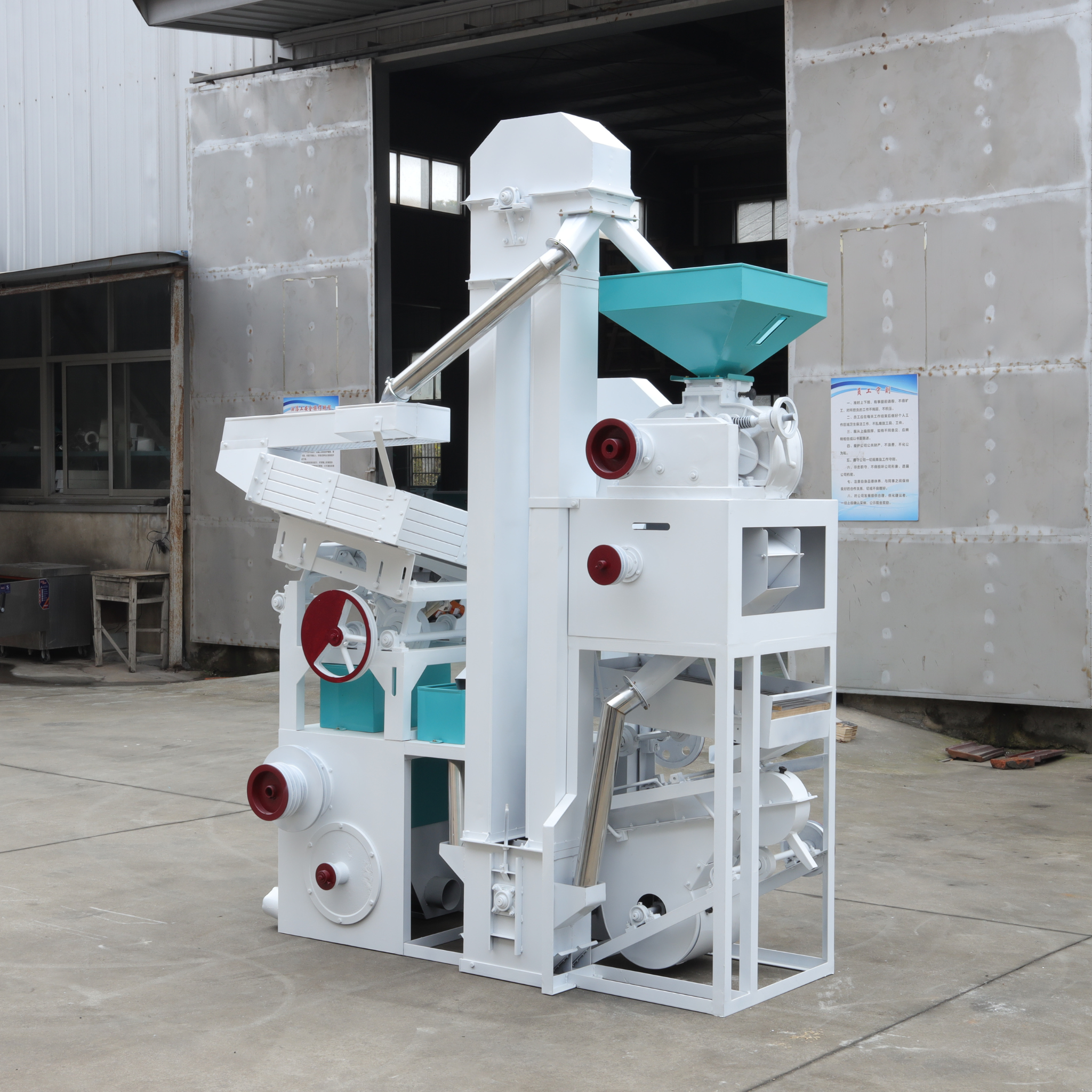 6LM-15 Integrated Rice Mill (30 HP Diesel or 15 kW Electric)