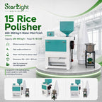 15 Rice Polisher (600–800 kg/h) – Water-Mist Finish