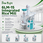 6LM-15 Integrated Rice Mill (30 HP Diesel or 15 kW Electric)