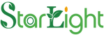 Logo of StarLight with green text on a white background